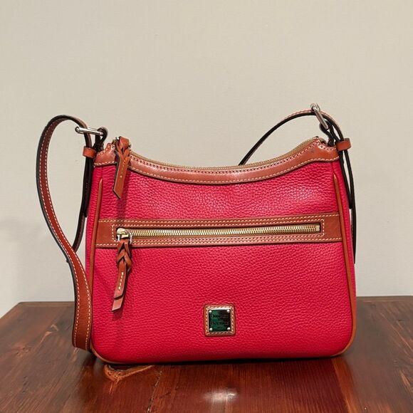 Dooney & Bourke Handbags - Dooney & Bourke Pebble Leather Presley Crossbody Red